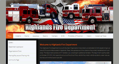 Desktop Screenshot of highlandsfire.com