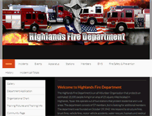 Tablet Screenshot of highlandsfire.com